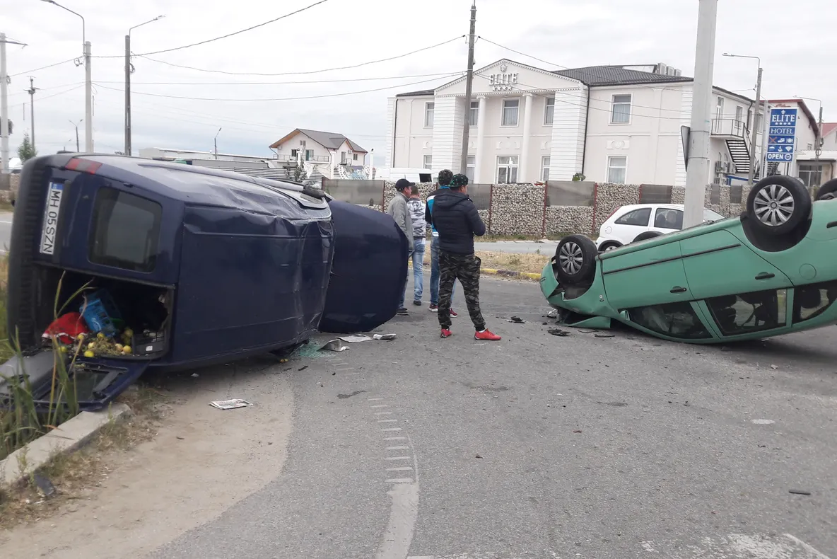 ACCIDENT SPECTACULOS PE CENTURA SEVERINULUI (VIDEO)