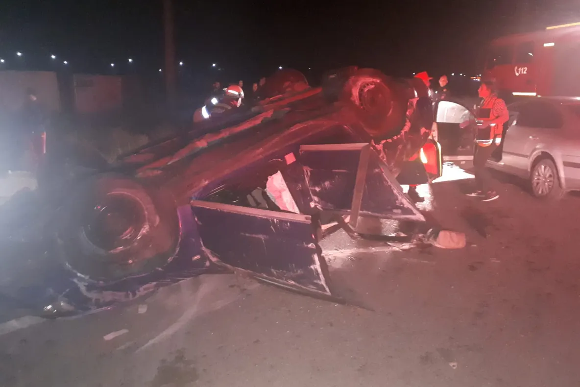 Un bebeluș în comă și bunicul acestuia mort în urma unui accident pe centura ocolitoare a Severinului