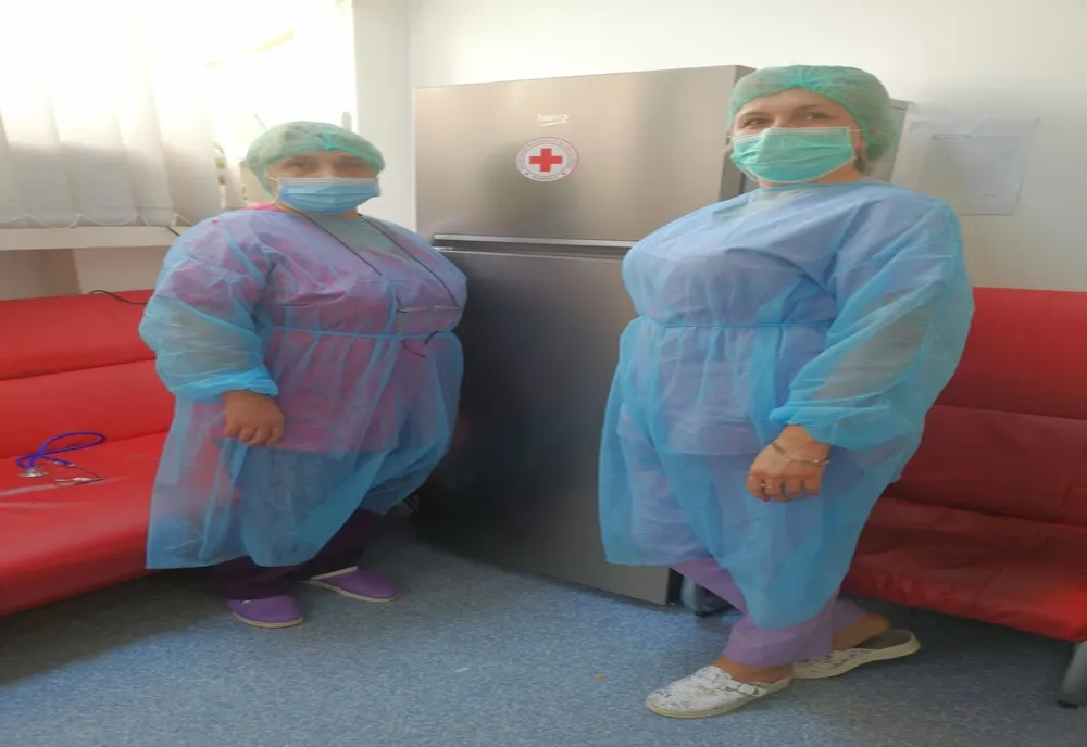 Crucea Roșie a adus aparatură de uz casnic la Spitalul Județean Mehedinți 