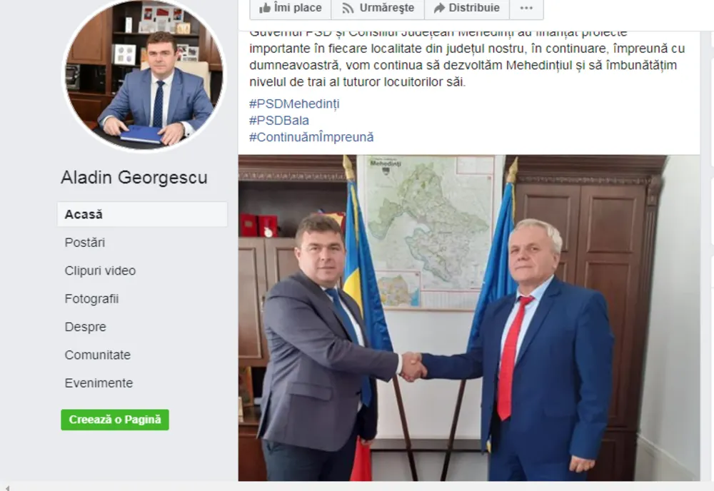 Președintele PSD Mehedinți, fără mască într-un spațiu public închis