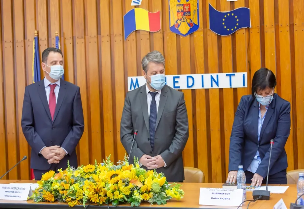 Noul subprefect de Mehedinți a fost astăzi instalat în funcție