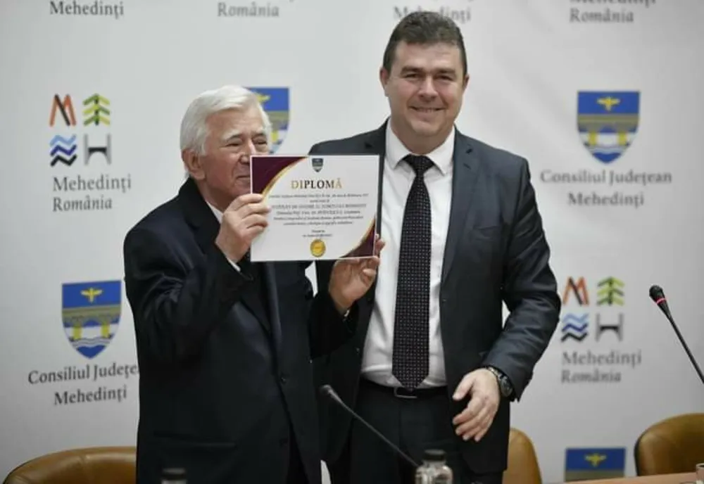 Constantin Petolescu a primit titlul de cetățean de onoare al județului Mehedinți