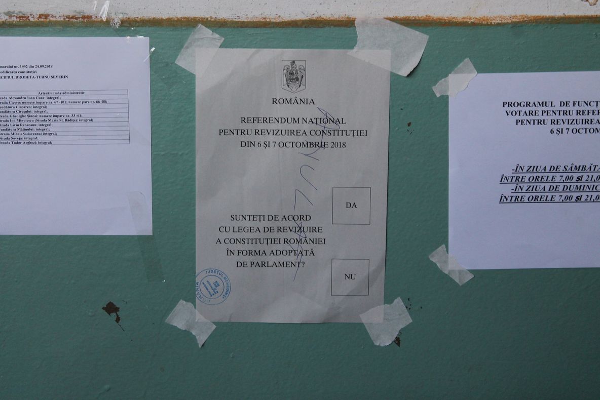 DEZINTERES TOTAL PENTRU REFERENDUM, LA MEHEDINȚI