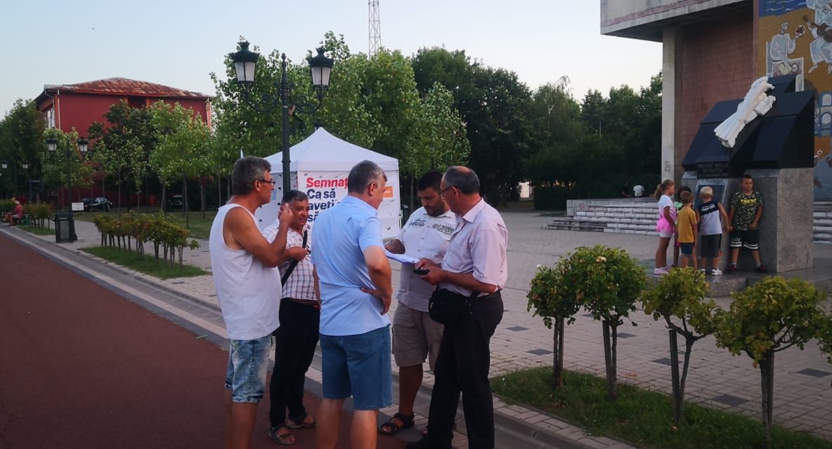 USR și PLUS a început campania de strângere de semnături pentru Dan Barna, în Mehedinți