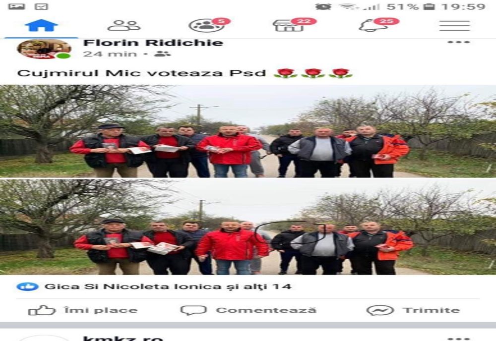 Un președinte de secție de votare face campanie PSD-ului la Mehedinți