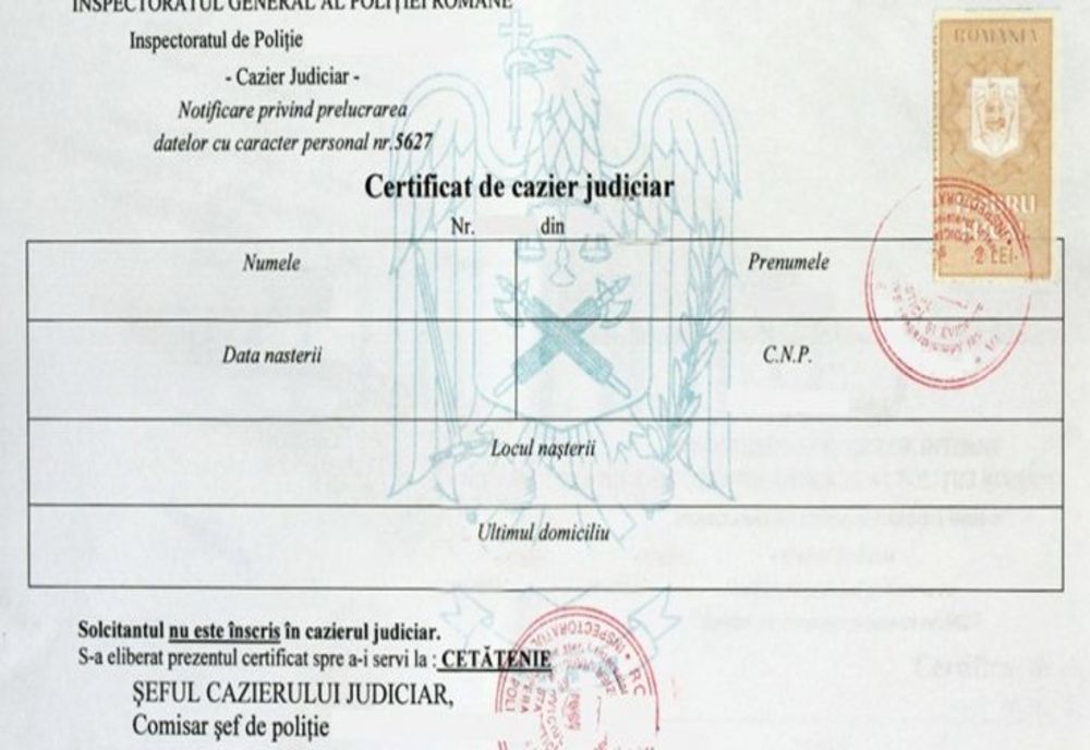 Program special de sărbători pentru eliberarea certificatului de cazier judiciar