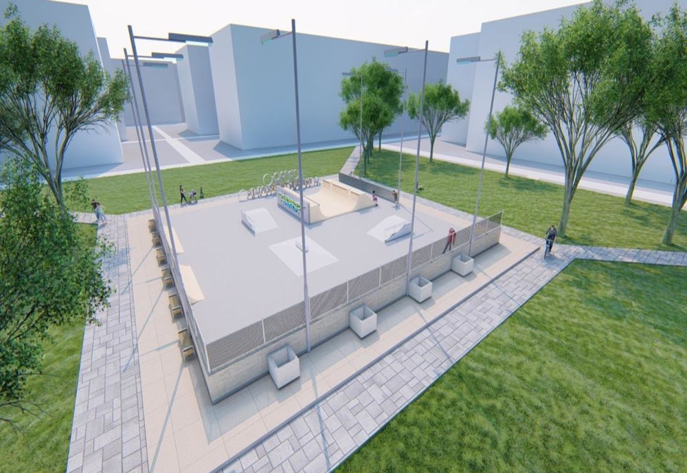 Un parc special amenajat pentru tineri la Turnu Severin 