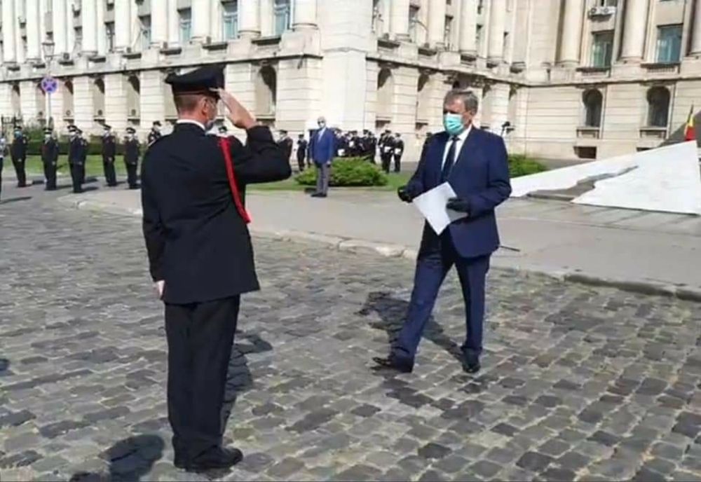 Plutonierul adjutant Octavian Marian Tudosie, din Severin, a primit “Emblema de Onoare a Inspectoratului General pentru Situații de Urgență