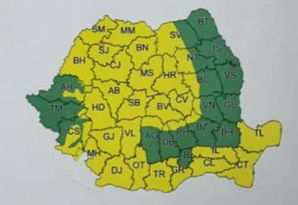 Mehedințenii, sfătuiți să evite deplasările și să se adăpostească în locuințe. Cod galben de vânt până marți seara