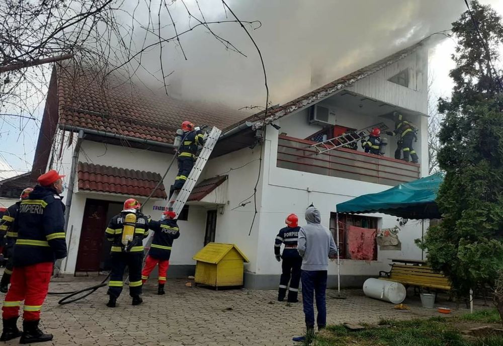 Incendiu în Severin