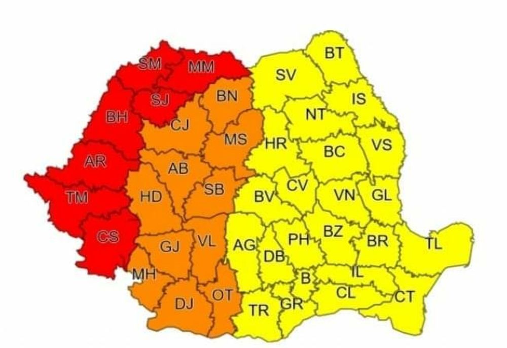 Județul Mehedinți sub COD PORTOCALIU de caniculă și astăzi. Recomandări pentru cetățeni