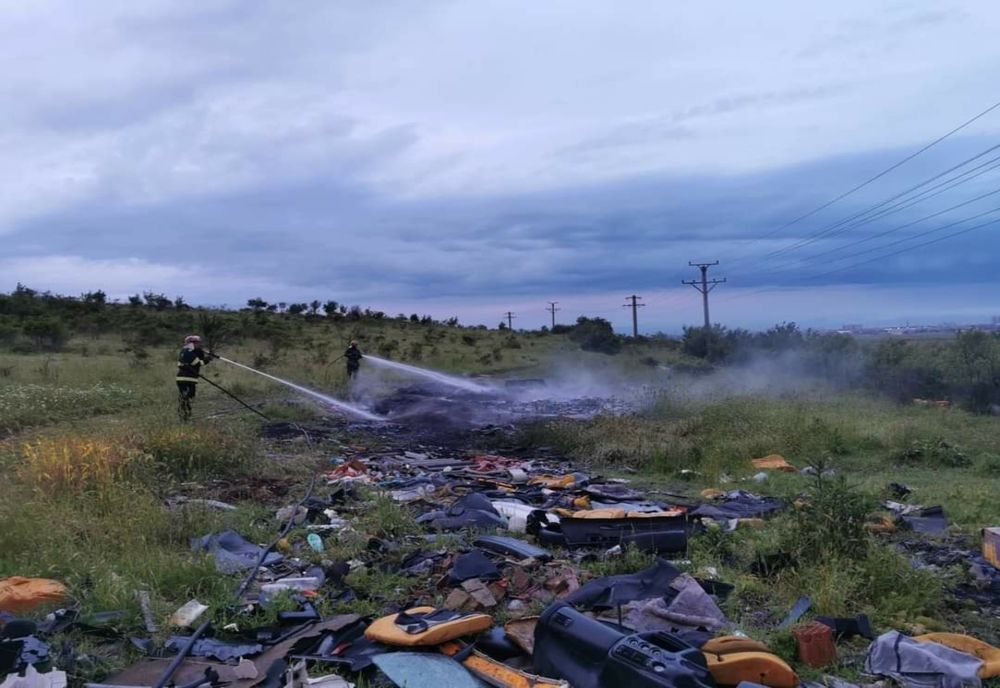 Anvelope uzate în flăcări