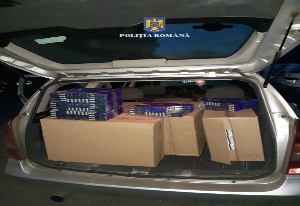 Tigări de contrabandă confiscate de la un cetățean sârb