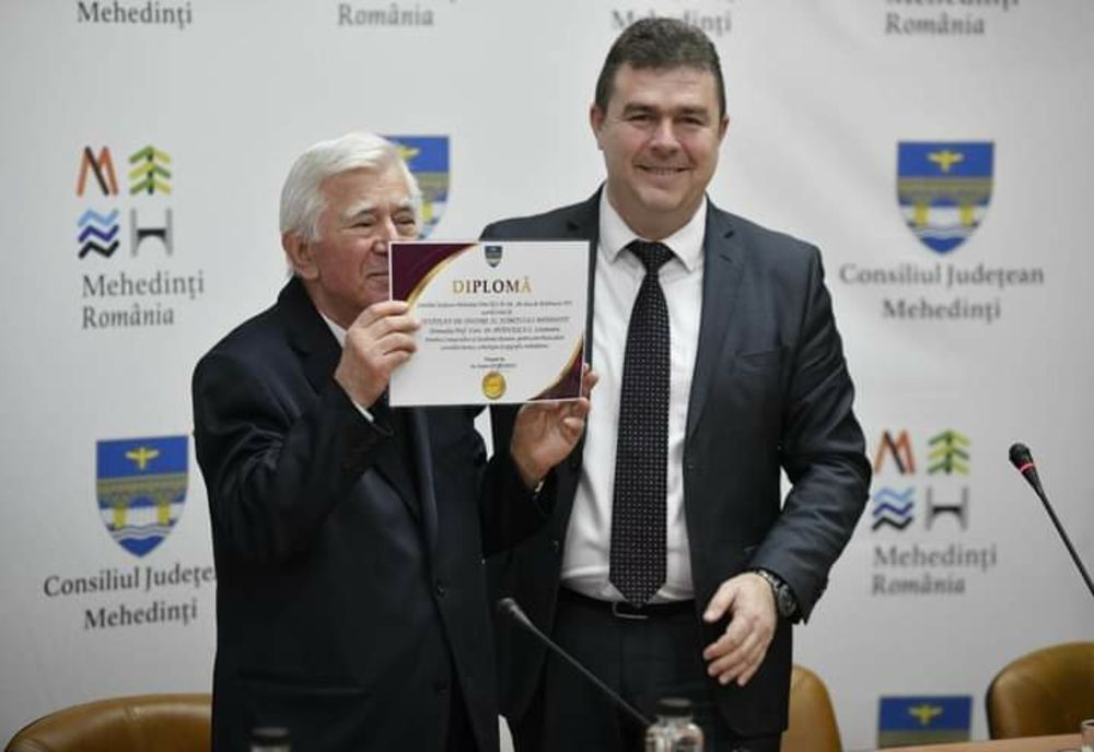 Constantin Petolescu a primit titlul de cetățean de onoare al județului Mehedinți