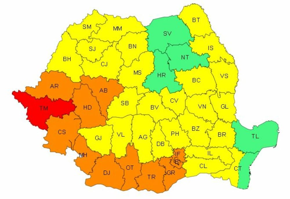 AVERTIZĂRI METEO DE CANICULĂ, DUMINICĂ ȘI LUNI, ÎN APROAPE TOATĂ ȚARA