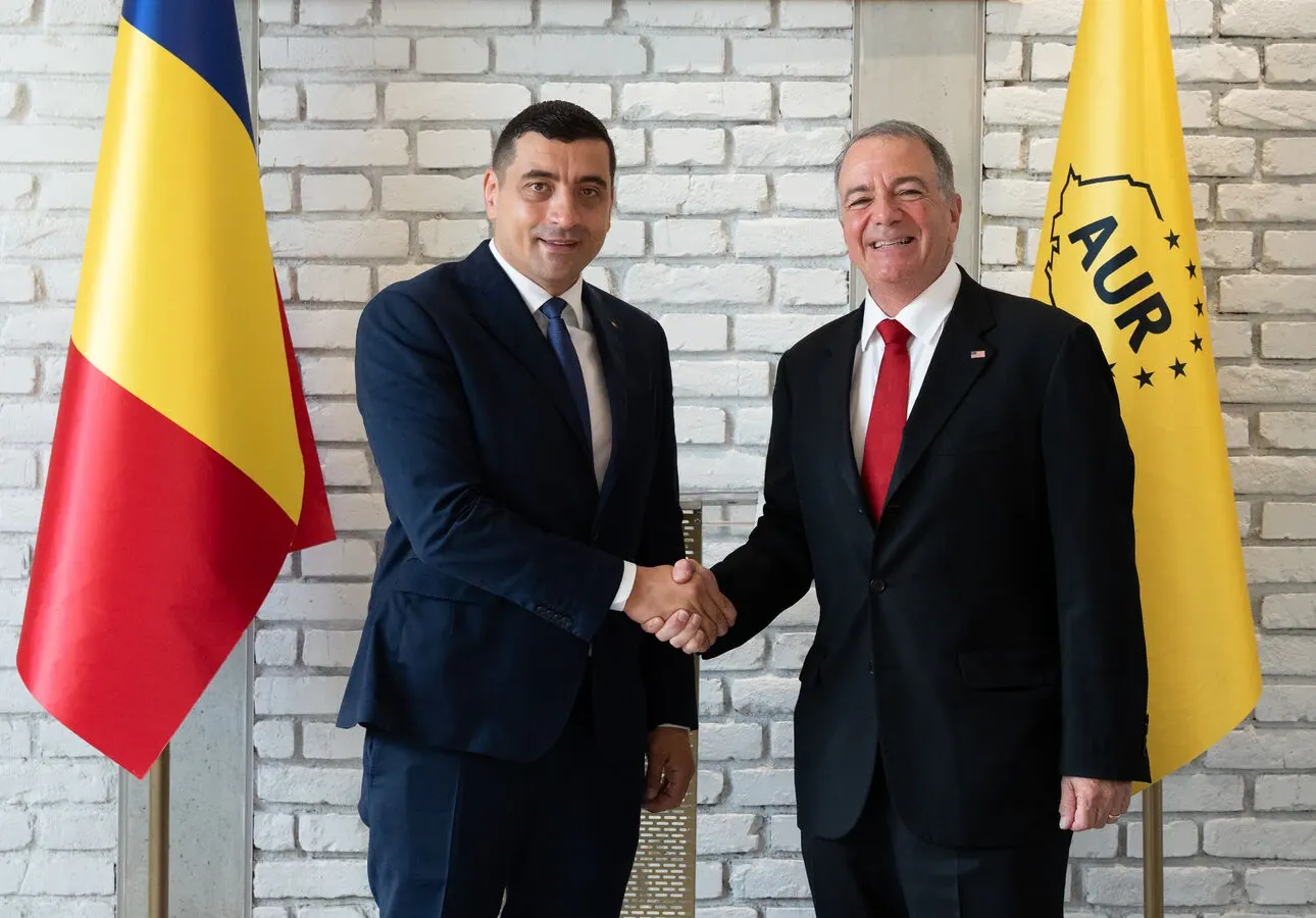 George Simion (președinte AUR): „Statele Unite rămân un partener important, cel mai important partener, și vedem viitorul României și viitorul Europei în întregime numai alături de SUA”