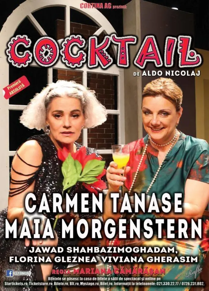 Maia Morgenstern şi Carmen Tănase vin la Turnu Severin cu „Cocktail”