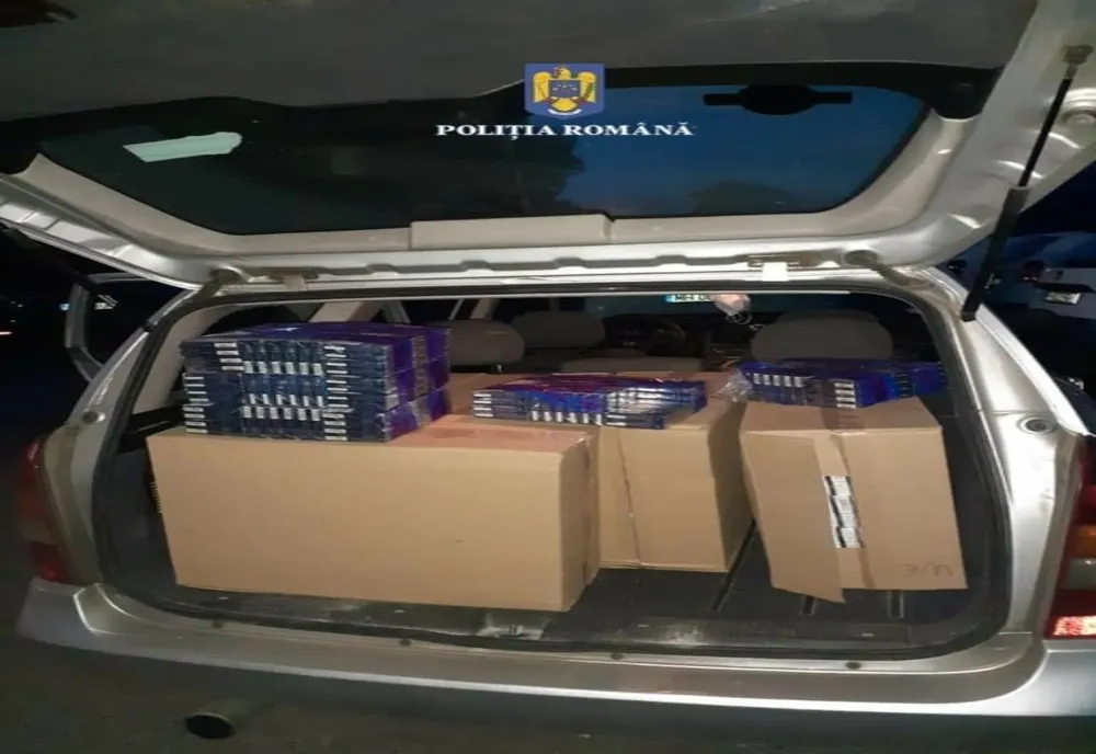 Tigări de contrabandă confiscate de la un cetățean sârb