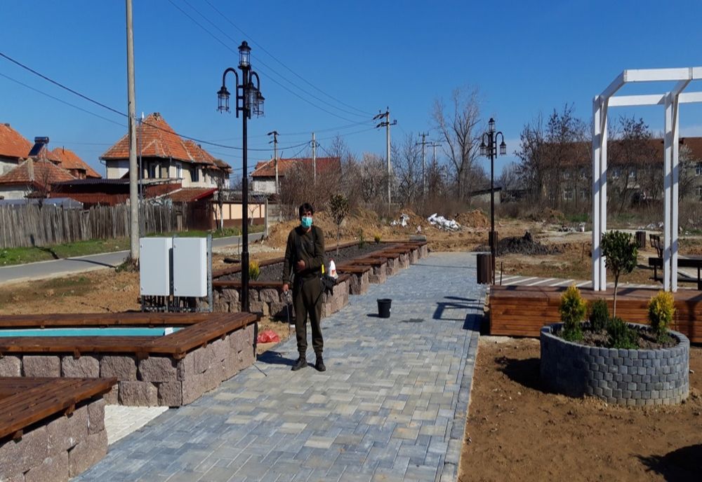 Parcurile din Șimian au fost dezinfectate