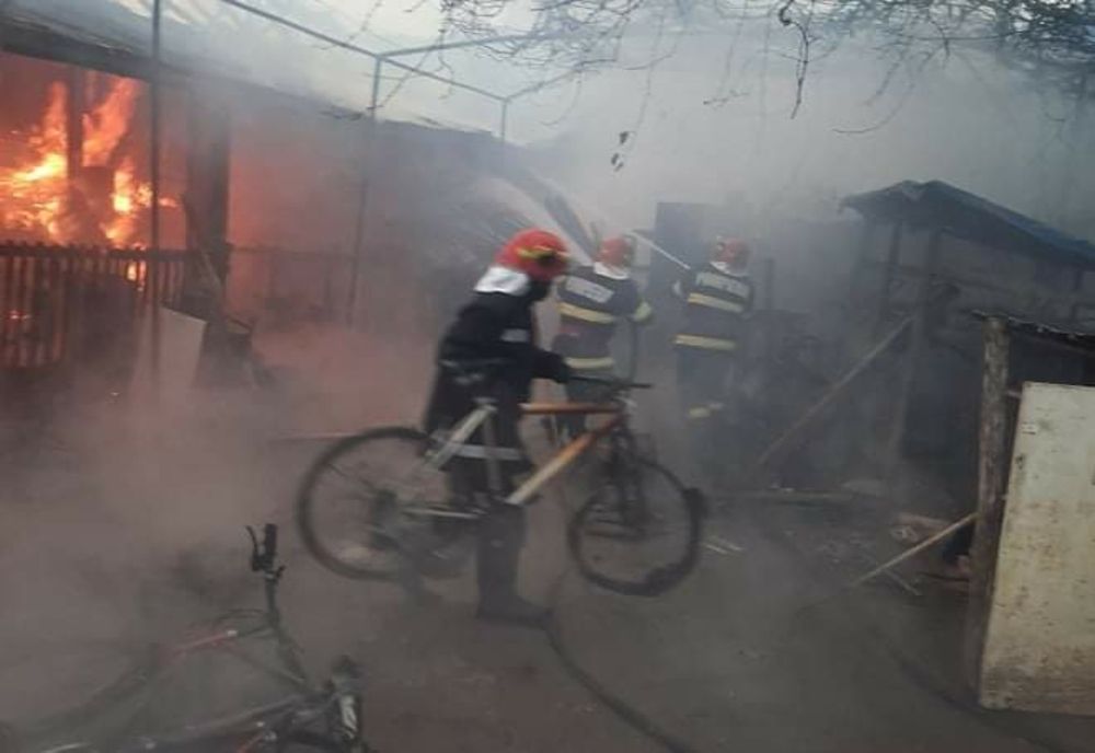 Incendiu în localitatea Dănceu, comuna Jiana