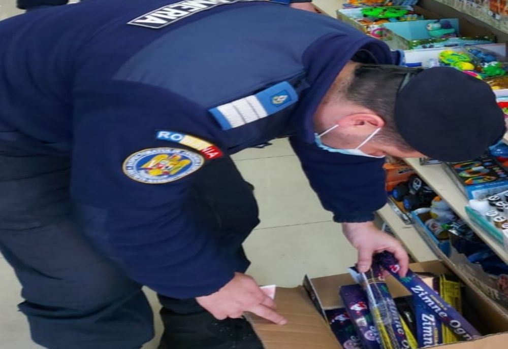 Foc de artificii| Zeci de kilograme de materiale pirotehnice indisponibilizate