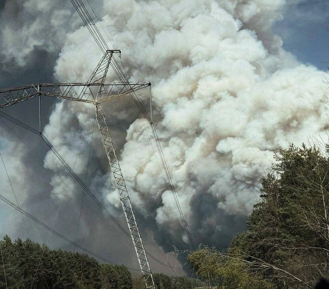 Incendiu la Cernobîl