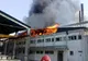 Incendiu puternic într-o hală industrală din Turnu Severin