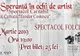Spectacol caritabil pentru un elev de la Liceul de Arte "I.Șt.Paulian"