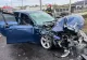 Impact devastator între un autoturism şi o camionetă, pe o șosea din județul Mehedinți